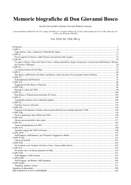 Memorie biografiche di Don Giovanni Bosco. Vol. XVII, Ed
