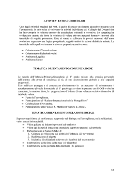 Seconda Parte POF a.s. 2011/2012 EXTRACURRICOLO