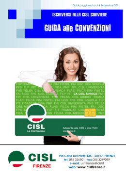 Iscriversi - Cisl Firenze
