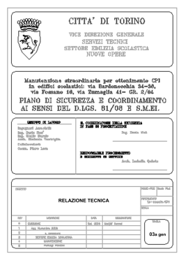tav 03a gen - Citt&agrave; di Torino