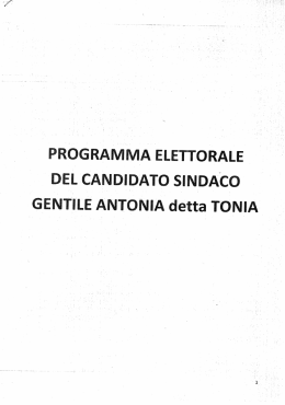 File: CANDIDATO SINDACO ANTONIA GENTILE DETTA TONIA