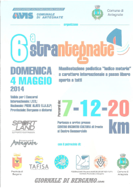 volantino - Podismo Lombardo