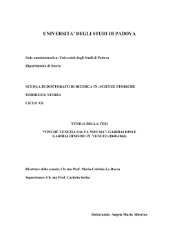 introduzione - Padua@Research - Universit&agrave; degli Studi di Padova