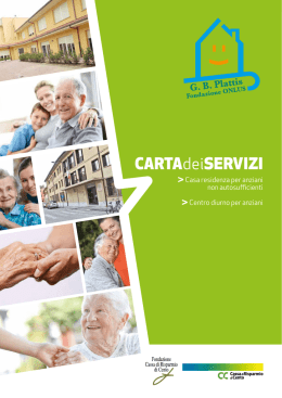 Carta dei Servizi - Fondazione Plattis
