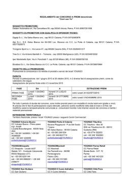 REGOLAMENTO del CONCORSO A PREMI denominato &ldquo;Corri con