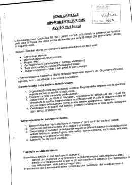 ROMA CAP\TALE DlPART\MENTO TUR\SMO AWISO PUBBL\CO