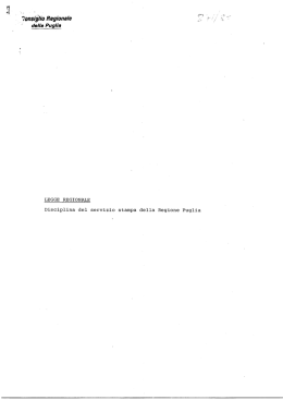 t rlf&igrave;wnsig`lio Regionale Q - Consiglio regionale della Puglia