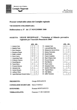 delib. n. 57 - Leggi regionali