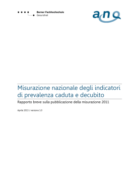 Rapporto breve sulla pubblicazione della misurazione 2011