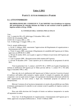 Bollettino Informativo n. 1 - 2011