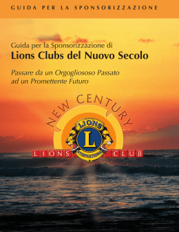 Lions Clubs del Nuovo Secolo - Ordine degli Architetti Pianificatori