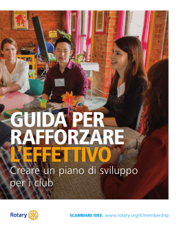 Creare un piano di sviluppo per i club