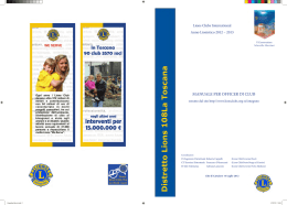 Manuale per Officers di Club