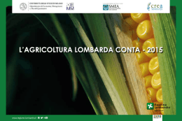 l`agricoltura lombarda conta - 2015 - INEA - Archivio Digitale