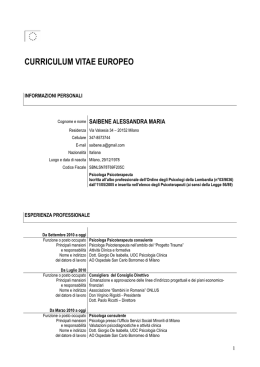 Curriculum Vitae - Spazio FormaMentis