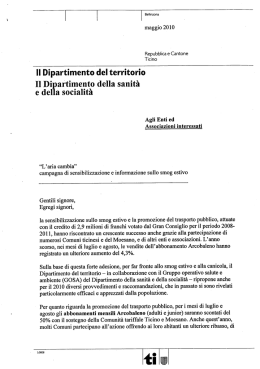 Il Dipartimento del territorio