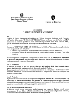 &ldquo; SEE TURIN WITH MY EYES&rdquo;