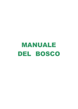 Manuale del bosco - Ebooks e Manuali Gratuiti