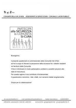 File di Questionario sulla percezione della sicurezza