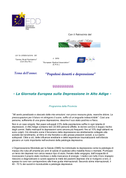 programma EDD Alto Adige, 2011