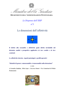 Le dimensioni dell`affettivit&agrave;