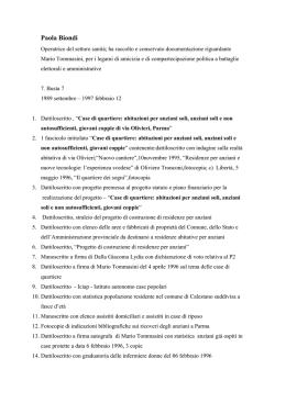 Paola Biondi - FONDAZIONE MARIO TOMMASINI