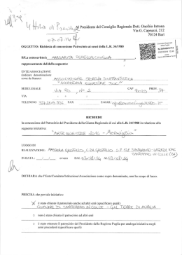 UIQ\ g)\l K) Mbhq&eacute;ll`residentc del Consiglio Regionale Dott. Onofrio
