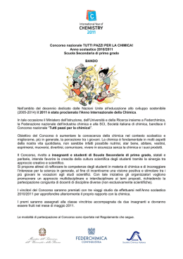 Tutti pazzi per la chimica! - Ufficio Scolastico Regionale per il Veneto