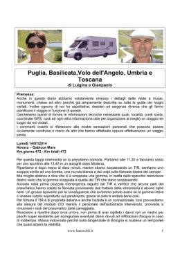 Puglia, Basilicata, Volo dell`Angelo, Umbria e