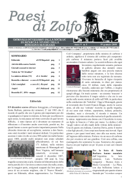Editoriale - Società di Ricerca e Studio della Romagna Mineraria