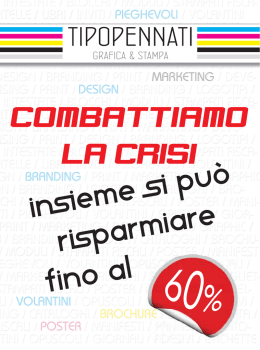 scarica la brochure informativa - TIPOPENNATI &ndash; Grafica & Stampa