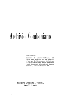 Piano Comboni (II) ArchComb 6 (1966) - Over-blog