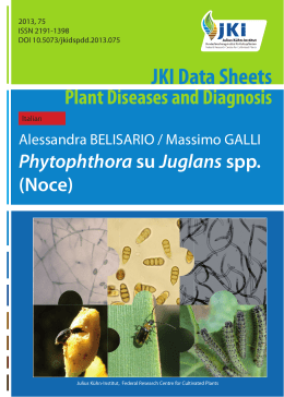 JKI Data Sheets Plant Diseases and Diagnosis
