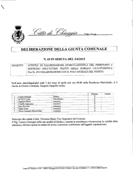 scarica atto - Comune di Chioggia