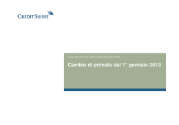 Relazione sul cambiamento di primato - Pensionskasse
