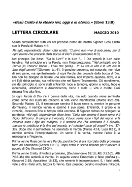 LETTERA CIRCOLARE