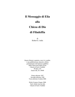 Leggete in formato PDF - Church of God`s Faithful