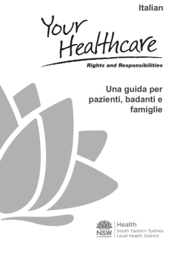 Una guida per pazienti, badanti e famiglie Italian