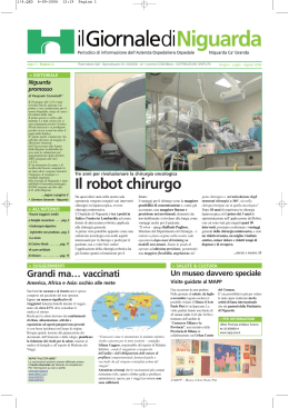 Il robot chirurgo - Ospedale Niguarda Ca`Granda
