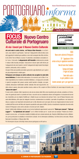 PORTOGRUARO Informa - Comune di Portogruaro