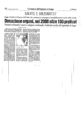 23 marzo 2009 - Rassegna Stampa