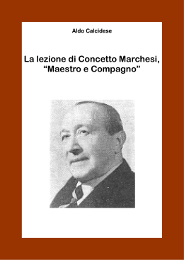 Copertina Concetto Marchesii