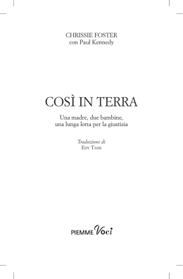 cos&igrave; in terra - Edizioni Piemme