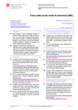Newsletter n. 11 - Berufsbildung.ch