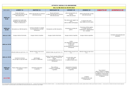 Settimana dal 31.08 al 06.09.2015 - Azienda Pubblica di Servizi alla