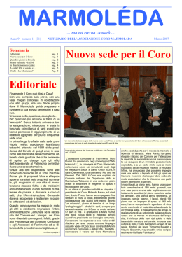 n. 31 Marzo - Coro Marmolada