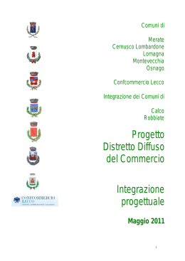 Progetto Distretto - Comune di Cernusco Lombardone