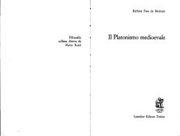Il Platonismo medioevale