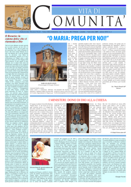 N. 3 - Giugno 2009 - Parrocchia "Regina Pacis"
