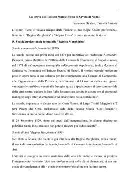 Istituto Elena di Savoia, la storia